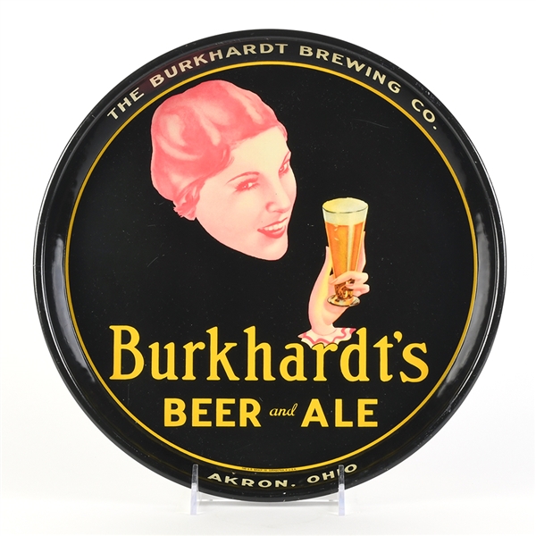 Burkhardts Beer-Ale 1930s Serving Tray