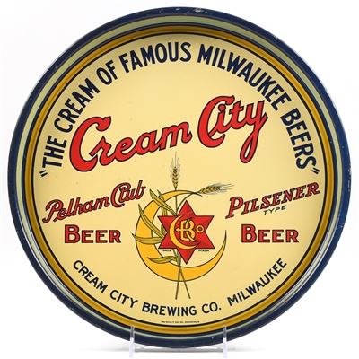 Cream City Brewing Large 1930s Serving Tray