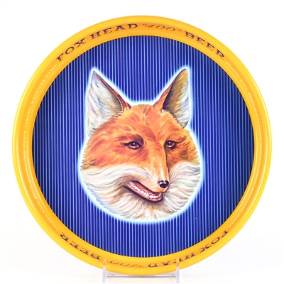 Fox Head 400 Beer 1940s Serving Tray MINTY
