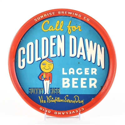 Golden Dawn Beer 1930s Serving Tray