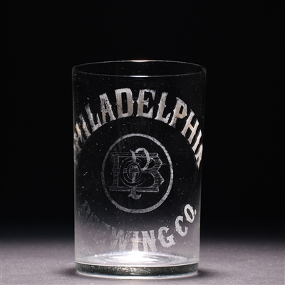 Philadelphia Brewing Co Pre-Prohibition Etched Glass