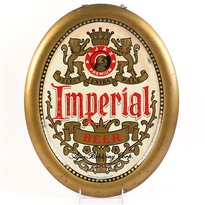 Ajax Brewing Imperial Beer 1940s Tin Sign