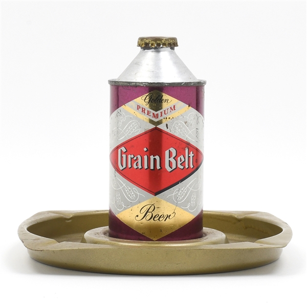 Grain Belt Friendly Beer 1950s Metal Cone Top Ash Tray
