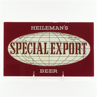 Heilemans Special Export 1950s Reverse-Painted Glass Sign