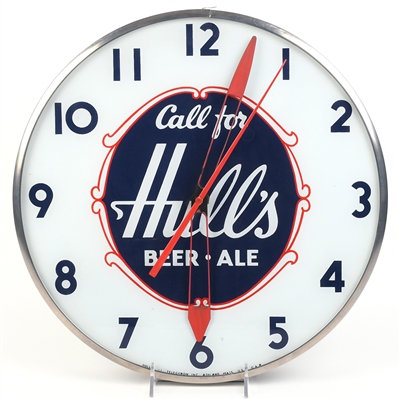 Hulls Beer-Ale 1940s Telechron Illuminated Clock