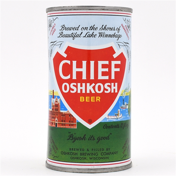 Chief Oshkosh Beer INSERT JUICE TAB SHORES 55-2