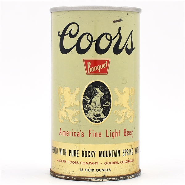 Coors Beer Pull Tab 57-3 SCARCE LAST STEEL COORS CAN