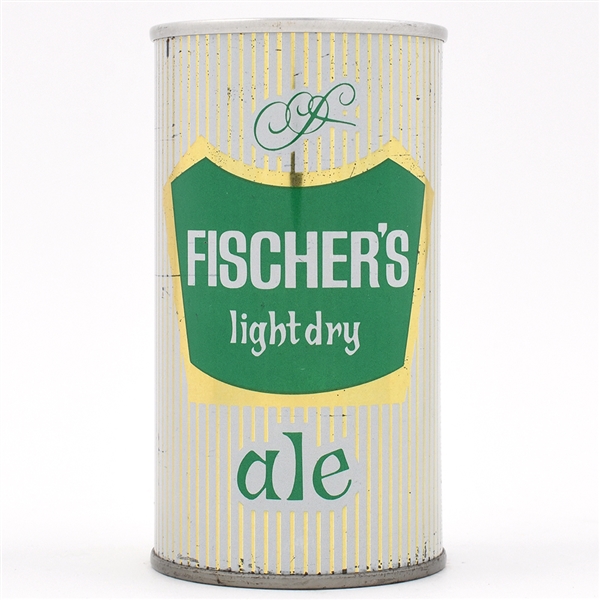 Fischers Ale Pull Tab SMALL LABEL QUEEN CITY 64-33 SCARCE