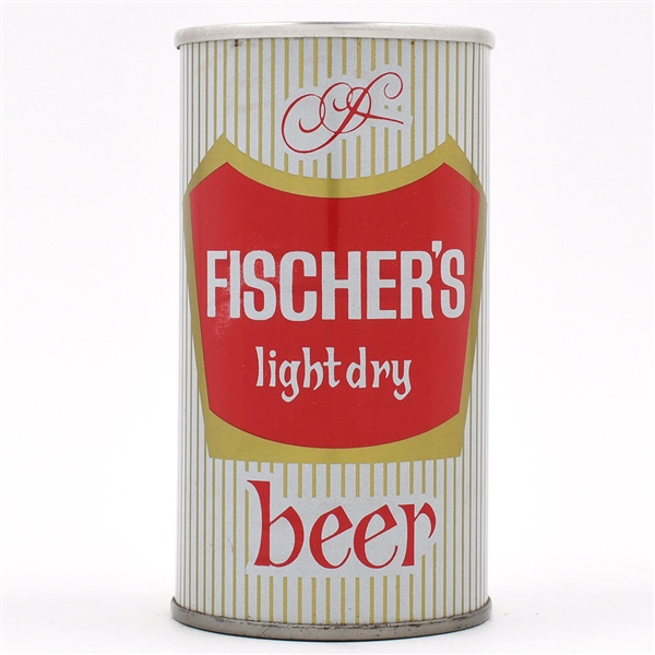 Fischers Beer Fan Tab LARGE LABEL QUEEN CITY 64-37 SCARCE