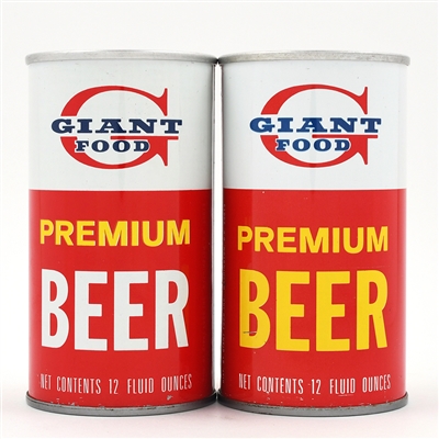 Giant Food Beer Pull Tabs Lot of 2 Different