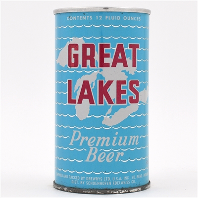 Great Lakes Beer Fan Tab DREWRYS UNLISTED AS TAB LIKE USBC 74-31 SCARCE