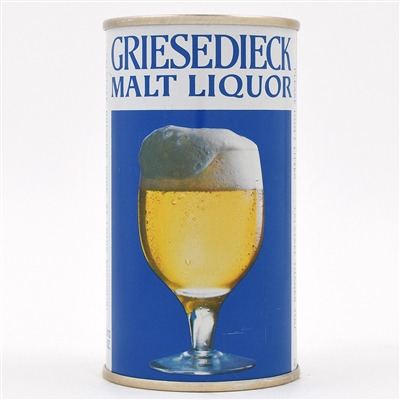 Griesedieck Malt Liquor Test Pull Tab RARE NEAR MINT ACTUAL 233-5