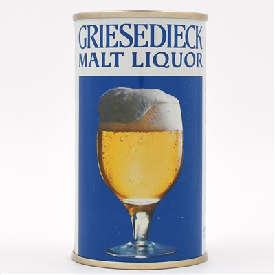Griesedieck Malt Liquor Test Pull Tab RARE NEAR MINT ACTUAL 233-5