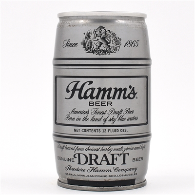 Hamms Draft Contoured Barrel-Shaped Test Pull Tab RARE 233-13 POSSIBLY UNIQUE