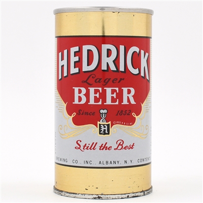 Hedrick Beer Zip Top ALBANY 74-27 SCARCE