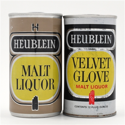 Heublein Malt Liquor Pull Tabs 2 Different INCL SCARCE UNLISTED ALUM TEST
