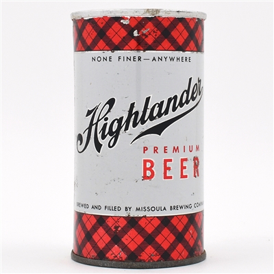 Highlander Beer Zip Top MISSOULA 76-15 SCARCE