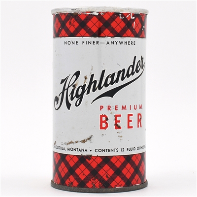 Highlander Beer Zip Top MISSOULA 76-15 SCARCE
