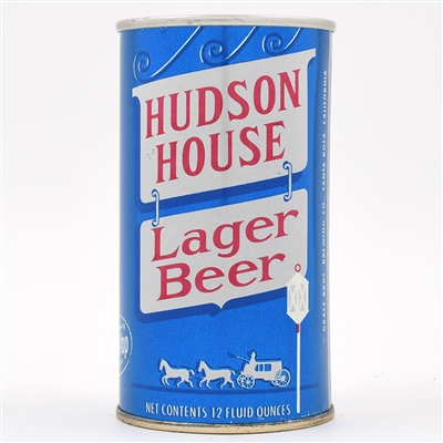 Hudson House Beer Zip Top PULL TAB PROMO ON SIDE 78-10