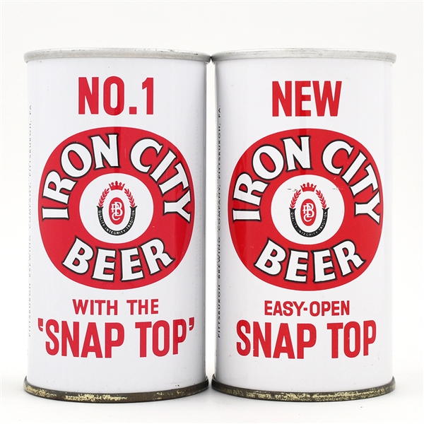 Iron City Beer Zip Tops Lot of 2 Different