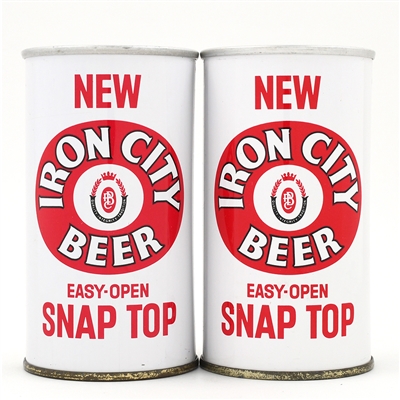 Iron City Beer Zip Tops Lot of 2 Different