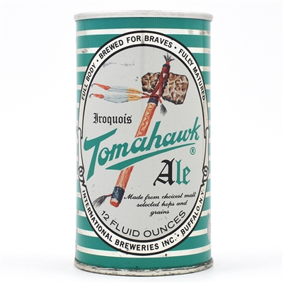 Iroquois Tomahawk Ale Zip Top CLEAN 82-3 TOUGH