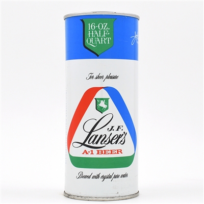 J F Lansers A-1 Beer 16 Ounce Zip Top 154-6