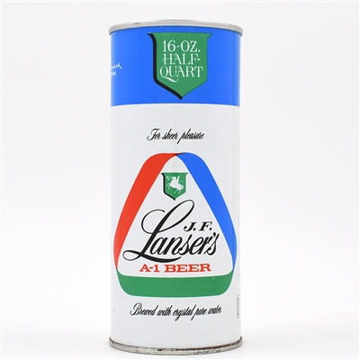 J F Lanser's A-1 Beer 16 Ounce Zip Top 154-6