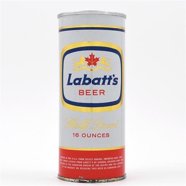 Labatts Beer 16 Ounce Zip Top 154-23 SCARCE THIS CLEAN