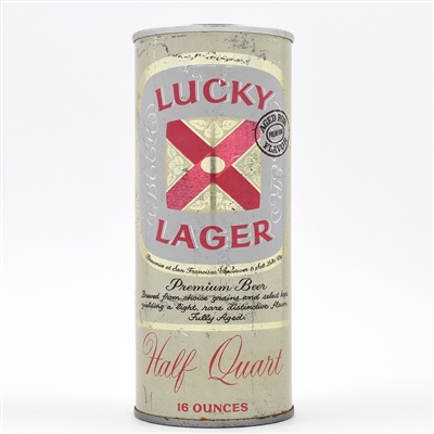 Lucky Lager Beer 16 Ounce Pull Tab SAN FRANCISCO 155-11