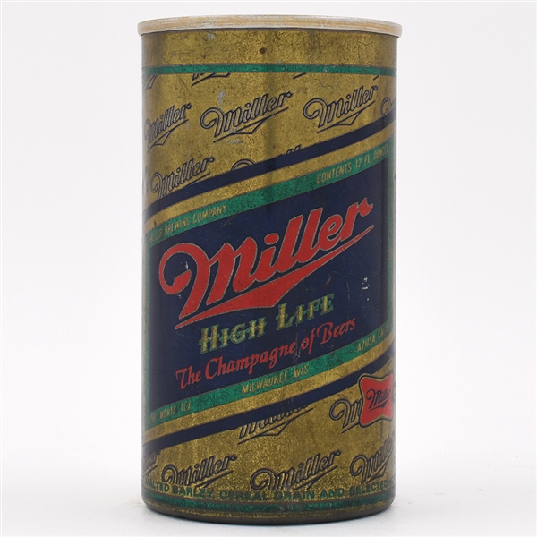 Miller Beer Extruded Steel Test Pull Tab ACTUAL 236-29
