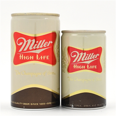 Miller Beer Soft Cross 12 and 8 Ounce Pull Tabs Lot of 2 TOUGH