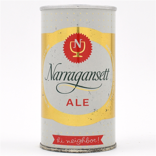Narragansett Ale Zip Top SCARCE AND CLEAN ACTUAL 95-32