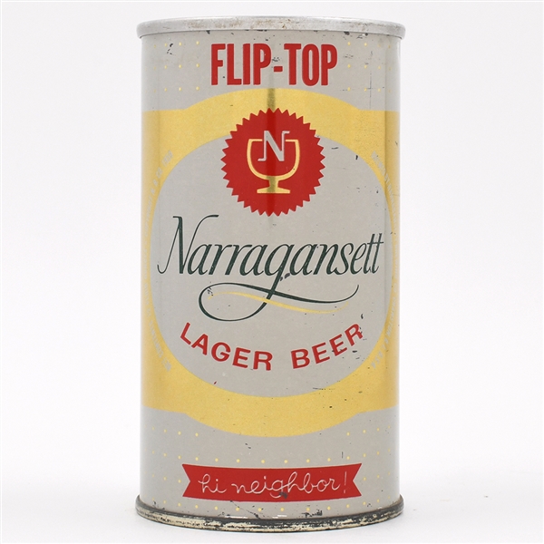 Narragansett Beer FLIP TOP Zip Top METALLIC 95-38