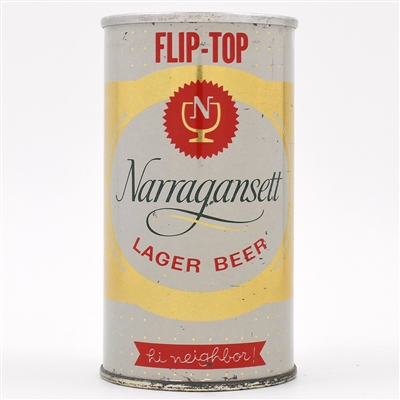 Narragansett Beer FLIP TOP Zip Top METALLIC 95-38
