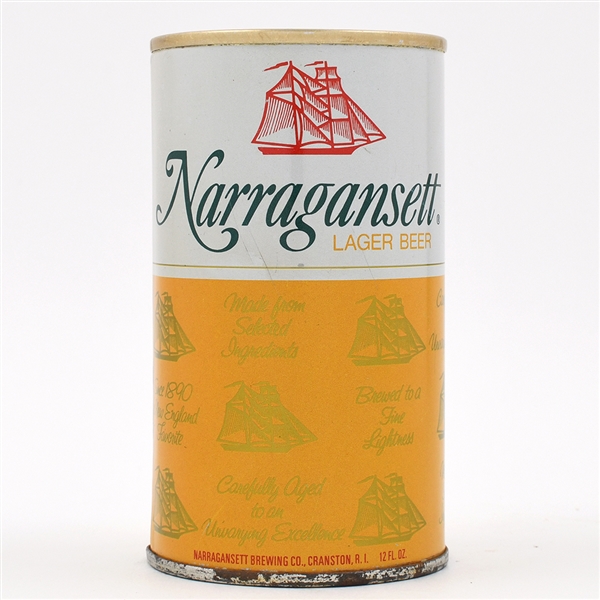Narragansett Beer Test Pull Tab YELLOW UNLISTED RARE