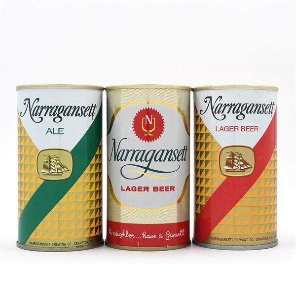 Narragansett Pull Tabs Lot of 3 Different