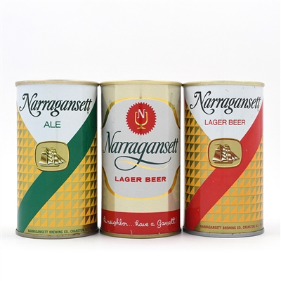 Narragansett Pull Tabs Lot of 3 Different