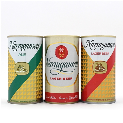 Narragansett Pull Tabs Lot of 3 Different