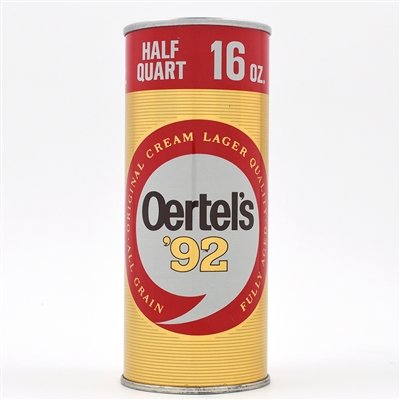 Oertels 92 Beer 16 Ounce Pull Tab LOUISVILLE 158-7 SCARCE THIS CLEAN