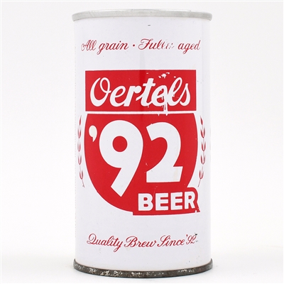 Oertels 92 Beer Zip Top QUALITY BREW SINCE 92 BOTH SIDES 98-38 TOUGH