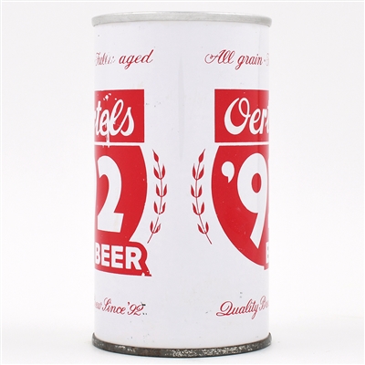 Oertels 92 Beer Zip Top QUALITY BREW SINCE 92 BOTH SIDES 98-38 TOUGH