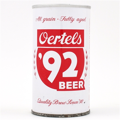 Oertels 92 Beer Zip Top QUALITY BREW SINCE 92 BOTH SIDES 98-38 TOUGH