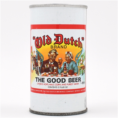 Old Dutch Beer Fan Tab DETROIT TOUGH 100-12