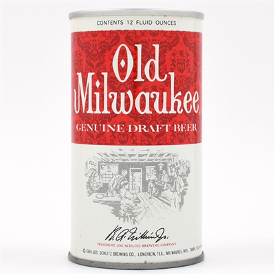 Old Milwaukee Draft Beer Test Pull Tab TAVERN SCENE RARE 237-20