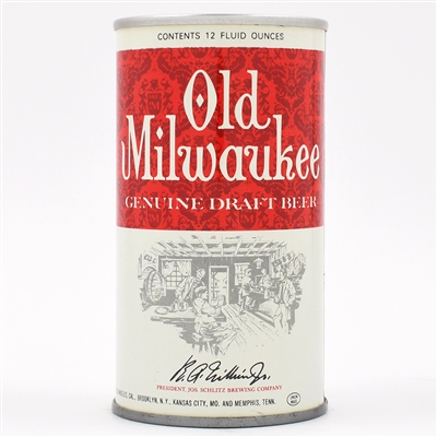 Old Milwaukee Draft Beer Test Pull Tab TAVERN SCENE RARE 237-20
