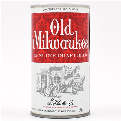 Old Milwaukee Draft Beer Test Pull Tab WAGON SCENE RARE 237-20