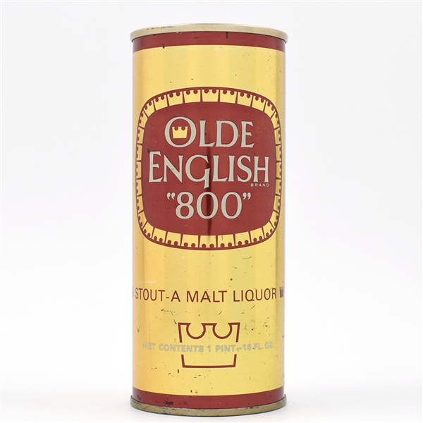 Olde English 800 Stout Malt Liquor 16 Ounce Pull Tab 160-8