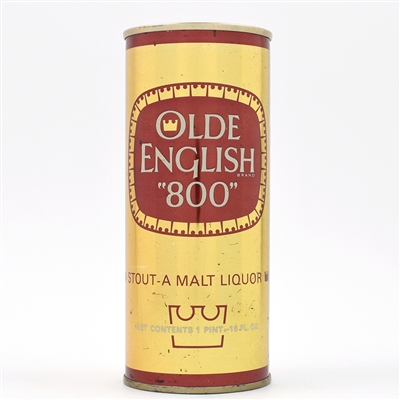 Olde English 800 Stout Malt Liquor 16 Ounce Pull Tab 160-8