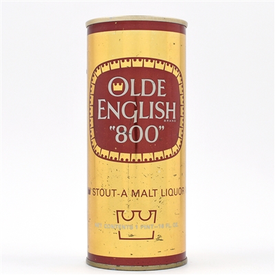Olde English 800 Stout Malt Liquor 16 Ounce Pull Tab 160-8